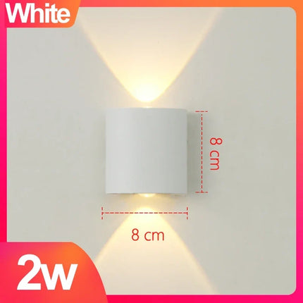 Applique murale LED étanche aluminium éclairage haut et bas extérieur — LZ4X9P2