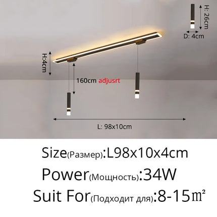 Suspension acrylique moderne avec éclairage LED intégré — LZ4Q7N2