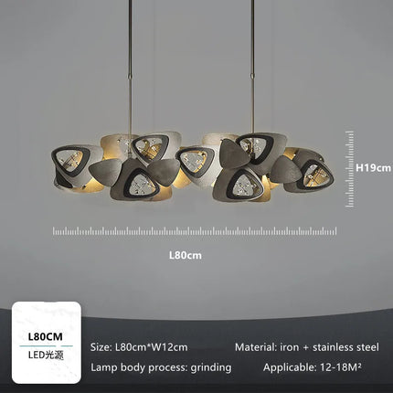 Lustre suspension créatif postmoderne en cristal — LZ4X9T