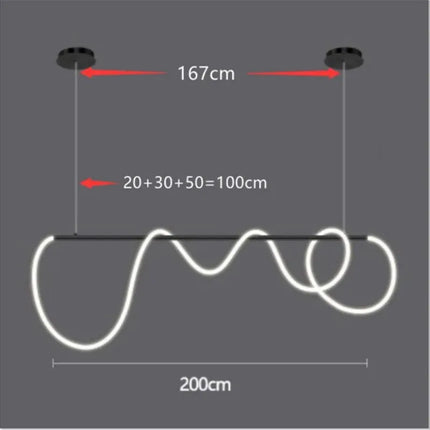 Lustre LED à intensité variable style nordique pour intérieur — LZ4X9JQ