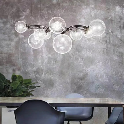 Lustre suspension en verre à bulles style nordique pour intérieur — LZ4X9P2
