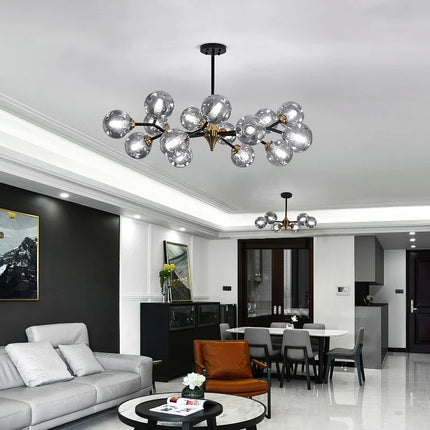 Lustre suspension en verre pour décoration intérieure élégante — LZ4X9M