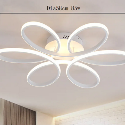 Lustre LED nordique en forme de fleur avec télécommande — LZ4X9P2