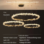 3 anneaux D100 80 60cmB / Or / 3 couleurs
