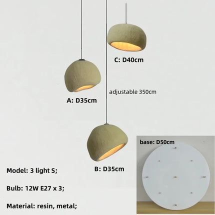 Lustre style wabi sabi japonais pour hôtel et restaurant — LZ4X9TQ