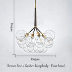 Marron doré 4 têtes / Lumière neutre