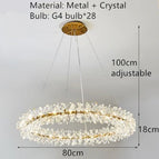 Diamètre 80cm / Blanc chaud (2700-3500K)