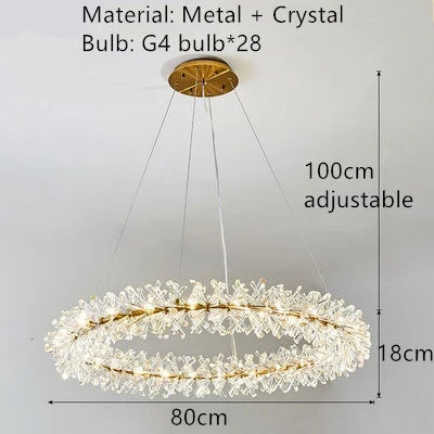 Applique murale LED en cristal et métal doré pour salon et TV, ampoule G4 110-220V — LZ4P9XQ