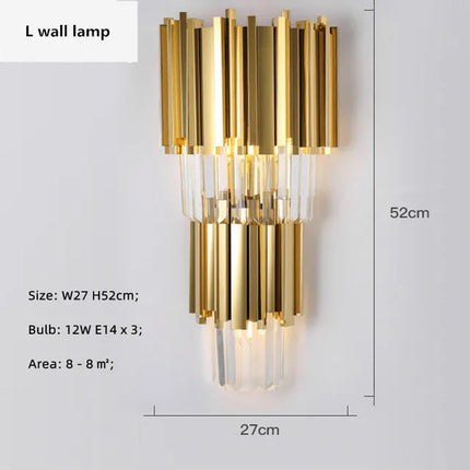 Lustre moderne double couche en cristal K9 — LZ4P7X9