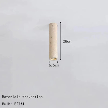 Spot cylindrique en pierre naturelle pour éclairage d’intérieur — LZ4P9X