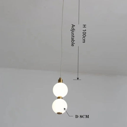 Lustre nordique en forme de haricot magique