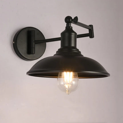 Applique murale rétro américaine avec bras pliant pour lecture — LZ4X9Q2