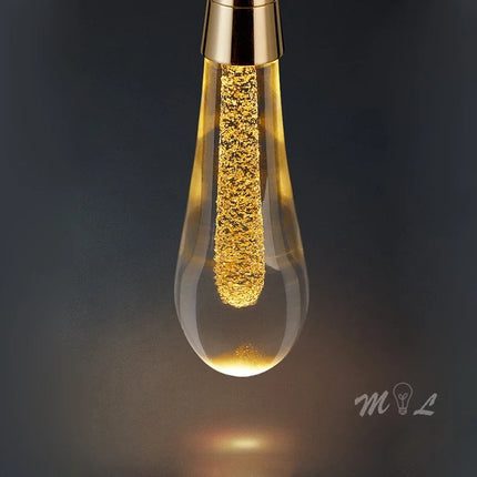 Suspension en verre élégante en forme de gouttes d'eau — LZ4Q9T1