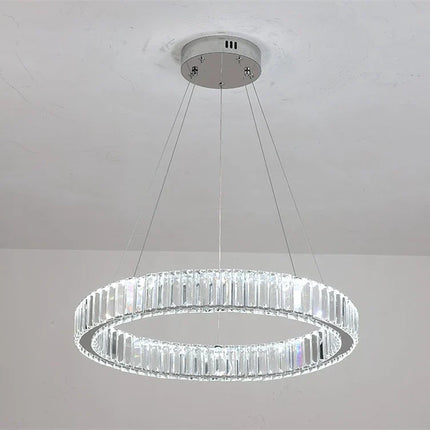 Lustre rond en cristal LED à intensité variable — LZ4X9P2Q