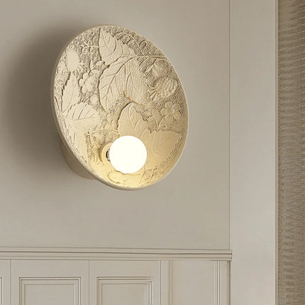 Applique murale ronde en verre au design rétro haut de gamme — LZ4X9P2