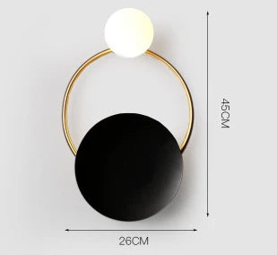 Applique murale LED nordique postmoderne en fer pour intérieur — LZ4X9Q2