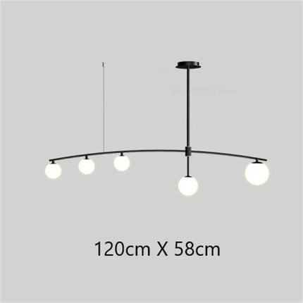 Lustre LED moderne en verre pour salon et cuisine Youlaike — LZ4P9XQ