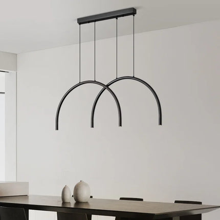 suspension modernes en laiton doré 2/4/6 led hauteur réglable