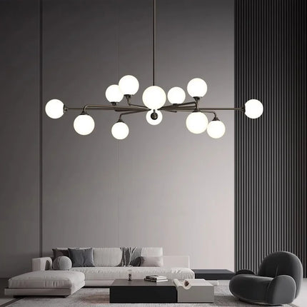 Lustre suspension moderne en verre pour décoration intérieure — LZ4X9T2
