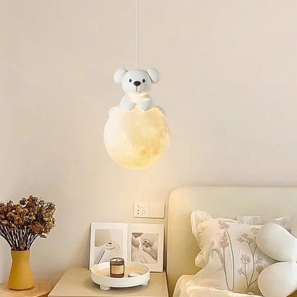 Suspension lumineuse chiot mignon pour décoration chambre enfant — LZ4D7XQ
