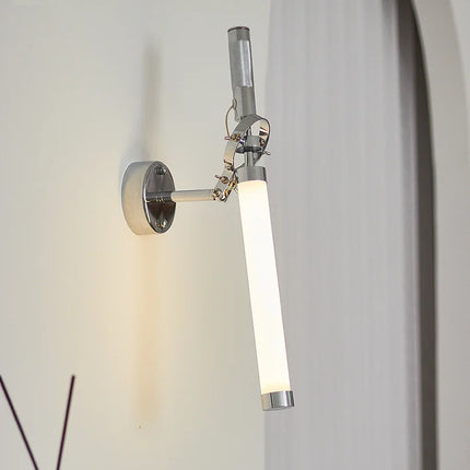 applique murale nordique en métal style industriel avec abat-jour led