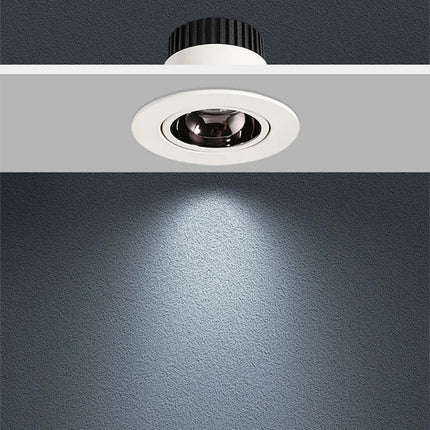 spot led encastrable antireflet avec intensité variable pour éclairage intérieur