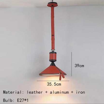 suspension en cuir artificiel style art déco pour intérieur