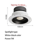 Spot noir 12W / 6000K