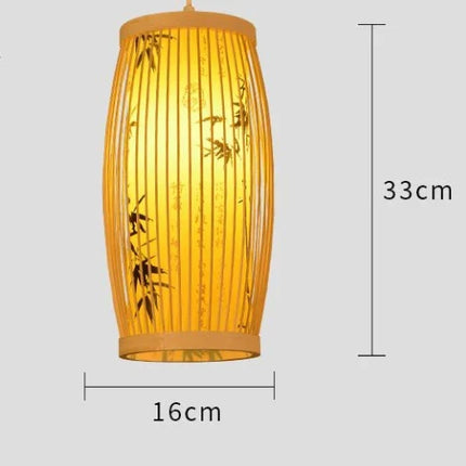 lustre en bambou de style chinois tissage à la main