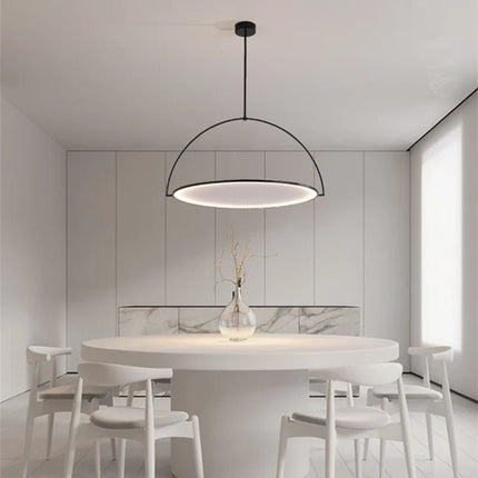 Lustre suspension nordique en fer noir pour intérieur — LZ4X9J