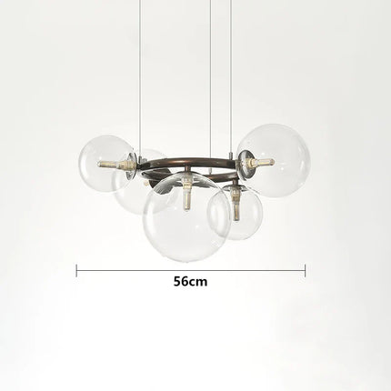 Lustre suspension en verre à bulles style nordique pour intérieur — LZ4X9P2