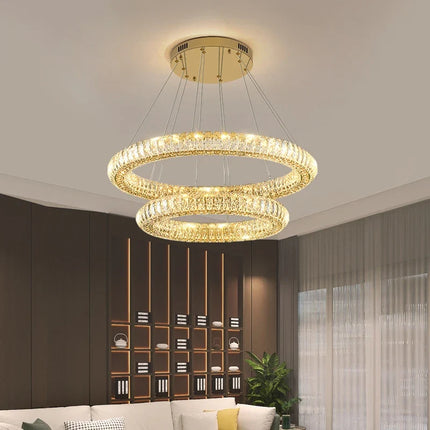 Lustre en cristal lumineux pour intérieur moderne et élégant — LZ4X9T