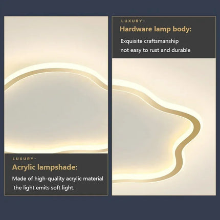 Plafonnier LED décoratif en forme de nuages style nordique — LZ4X9P2