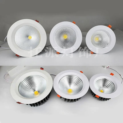 Plafonnier LED rond encastré dimmable haute luminosité — LZ4Q7M9