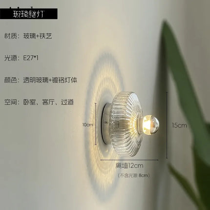 Applique murale LED en verre au design minimaliste pour intérieur moderne — LZ4X9T