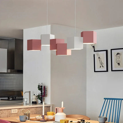 Lustre suspension nordique design prisme hexagonal simple — LZ4X9T1