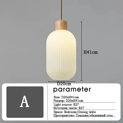 Lustre LED loft moderne avec abat-jour en verre — LZ4X9P2