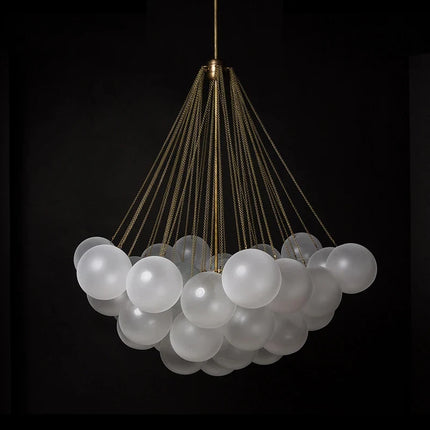 Suspension LED boule en verre style nordique moderne — LZ4X9T