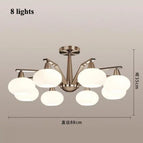 8 lumières / Ampoules à intensité variable