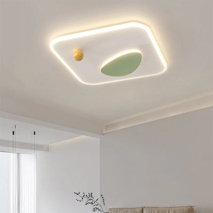 Plafonnier LED intérieur design rond et carré moderne — LZ4X9T