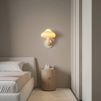 Applique murale champignon crème style nordique intérieur et extérieur — LZ4X9P2Q