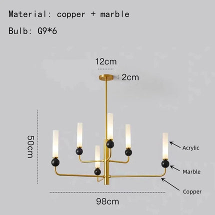 Applique murale sphère en marbre naturel — LZ4X9T2