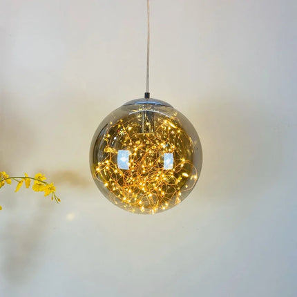 Lustre suspension en verre étoilé pour décoration moderne — LZ4X9P2