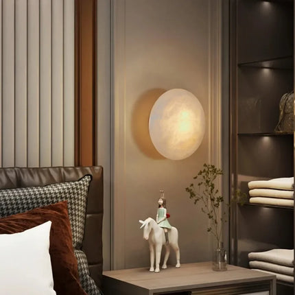 Applique murale design en marbre et cuivre pour intérieur moderne — LZ4X9Q2
