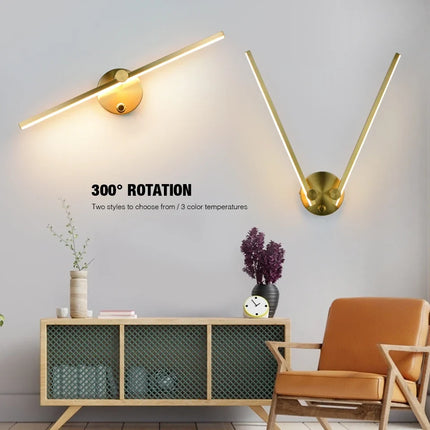 Applique murale LED minimaliste rotative et ajustable — LZ4X9T2