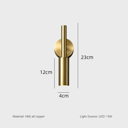 Lampe de chevet industrielle en cuivre pour lecture — LZ4P9XQ