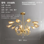 15 lumières dorées