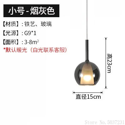 Suspension nordique en verre au design simple et moderne — LZ4X9P
