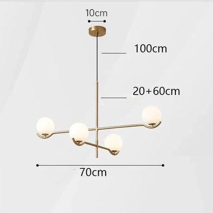 Lustre suspendu fantaisie pour salle à manger et salon — LZ4X9T2
