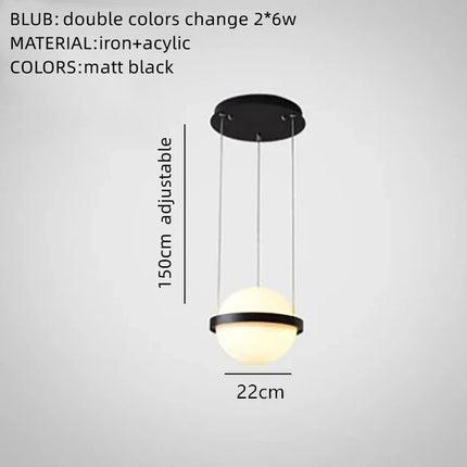 Suspension LED nordique avec pot de fleur intégré — LZ4P9XQ
